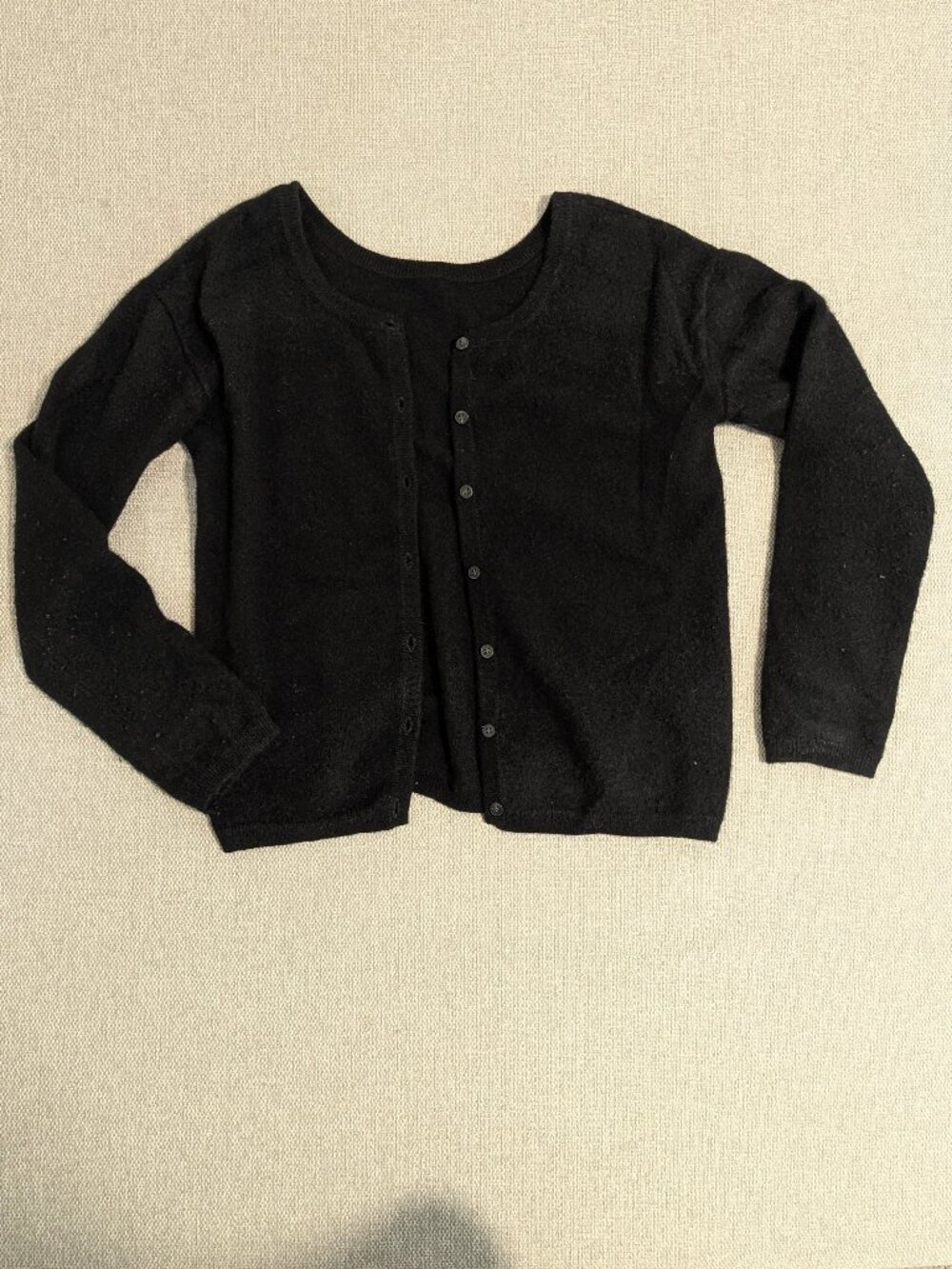 Versatile Naadam Black Cardigan (mohair)